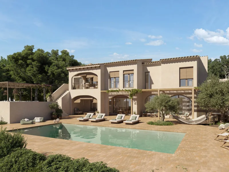 Mediterranes Villenprojekt in Benissa, La Fustera mit Meerblick