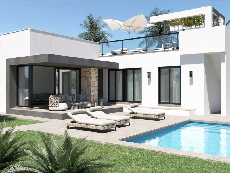 Moderne Villa mit Solarium und Garten in El Verger, El Vergel