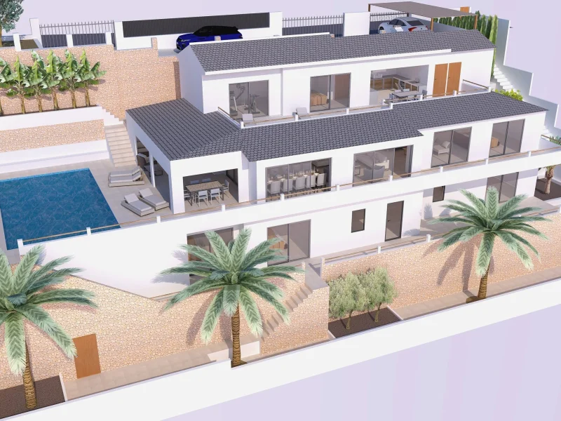 Modernes Renovierungsprojekt in La Corona, Jávea mit Meerblick
