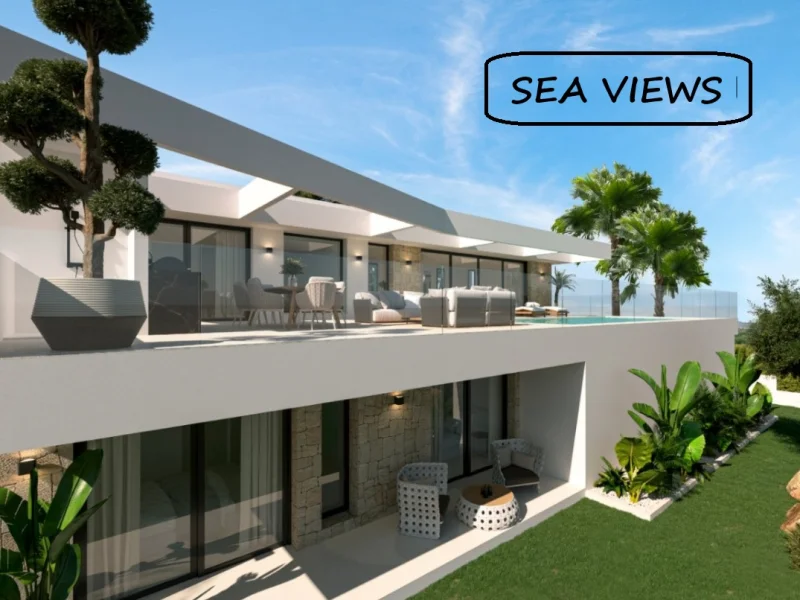 Moderne Villa mit Meerblick in Casanova, Calpe