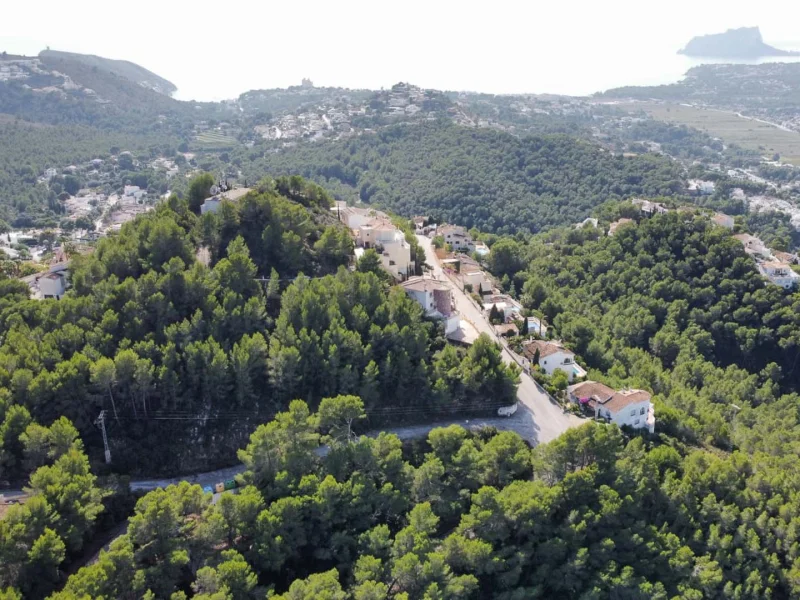Exklusives Grundstück in Paichi, Moraira mit Panoramablick