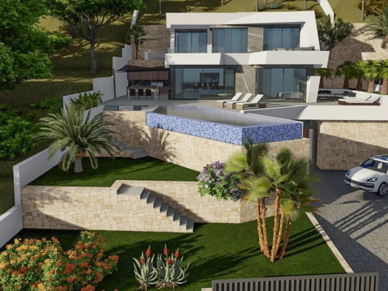 Modernes Villenprojekt mit Meerblick in Calpe