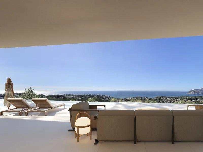 Villa in Benissa-Montemar mit Meerblick, 4 Schlafzimmer