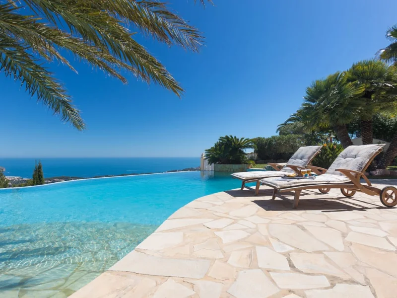 Luxuriöse mediterrane villa in Teulada zu verkaufen mit panoramischem meerblick