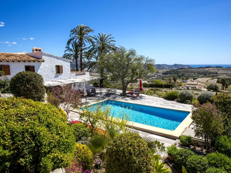Traditionelle mediterrane Finca in Jávea mit Meerblick