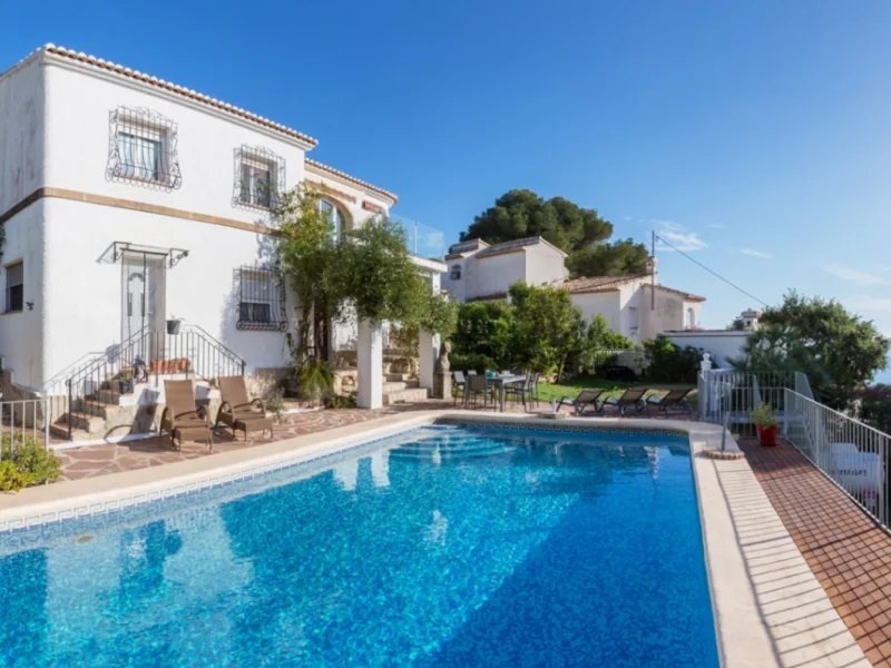 Villa mit Meerblick und Pool in Benitachell, Cumbre del Sol