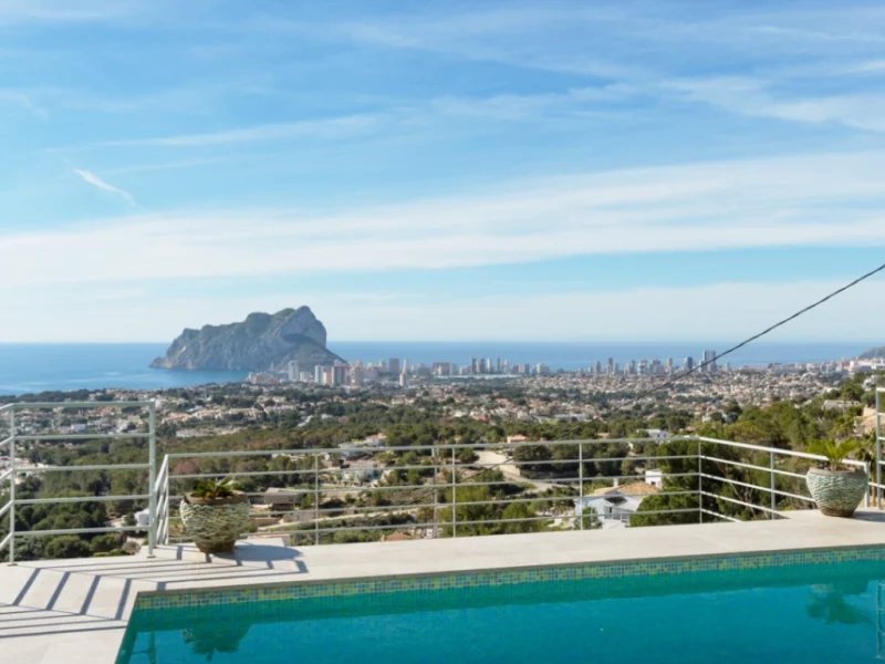 Chalet in Benissa mit Panoramameerblick und Pool