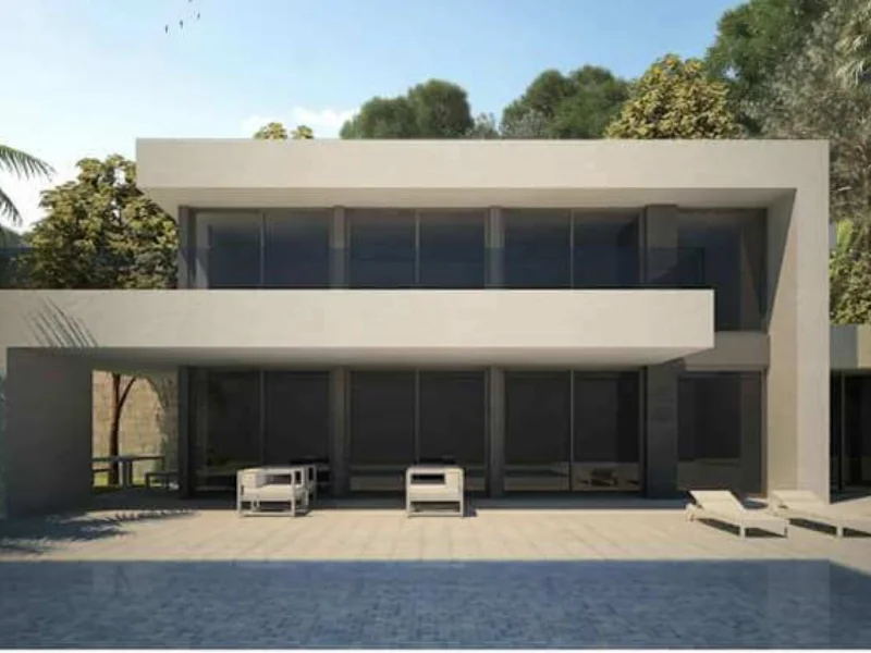 Moderne Villa in Pedreguer, Monte Solana mit Panoramablick