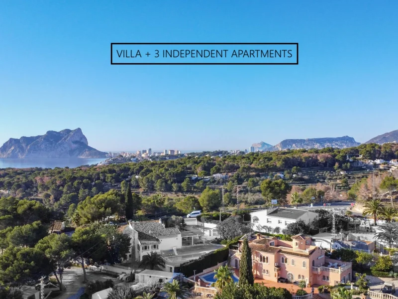 Geräumige Villa in Benissa mit Meerblick und Gästeapartments