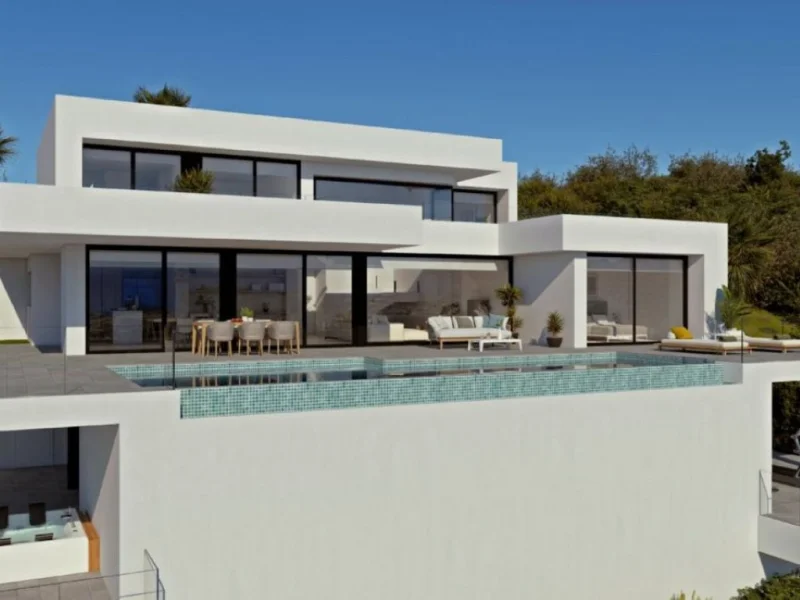 Moderne Villa mit Meerblick in Cumbre del Sol, Benitachell
