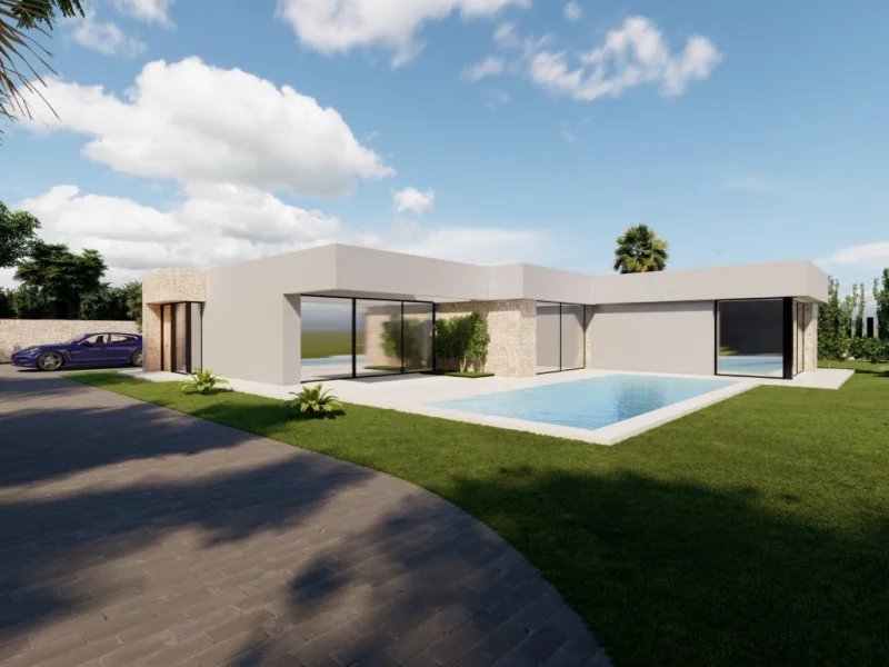 Moderne Neubau-Villa in Calpe, Puerto Blanco mit Meerblick