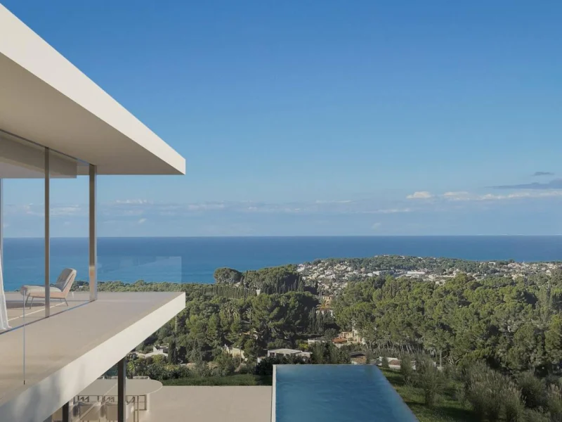 Moderne Villa mit Meerblick in Benissa, La Fustera