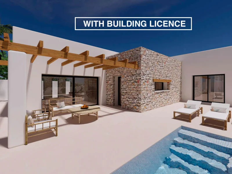 Ibiza-inspiriertes Villenprojekt in Moraira strandnah