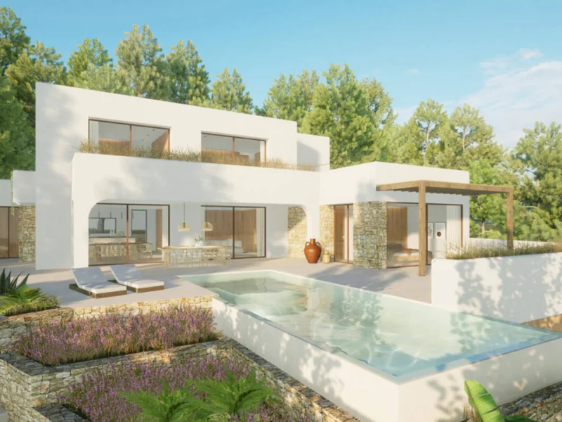 4-Schlafzimmer-Villa in Moraira zu verkaufen: Privatsphäre und Komfort