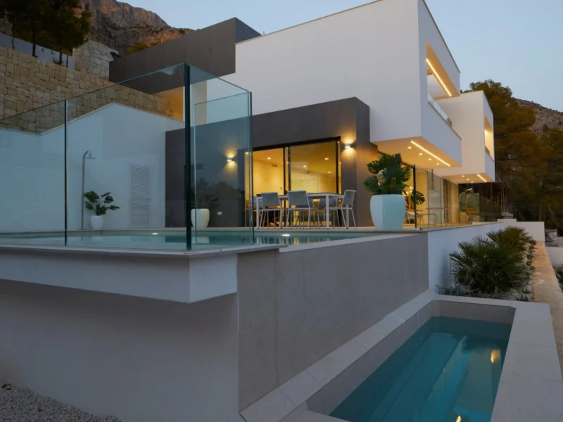 Moderne Villa mit Meerblick in der Sierra de Altea