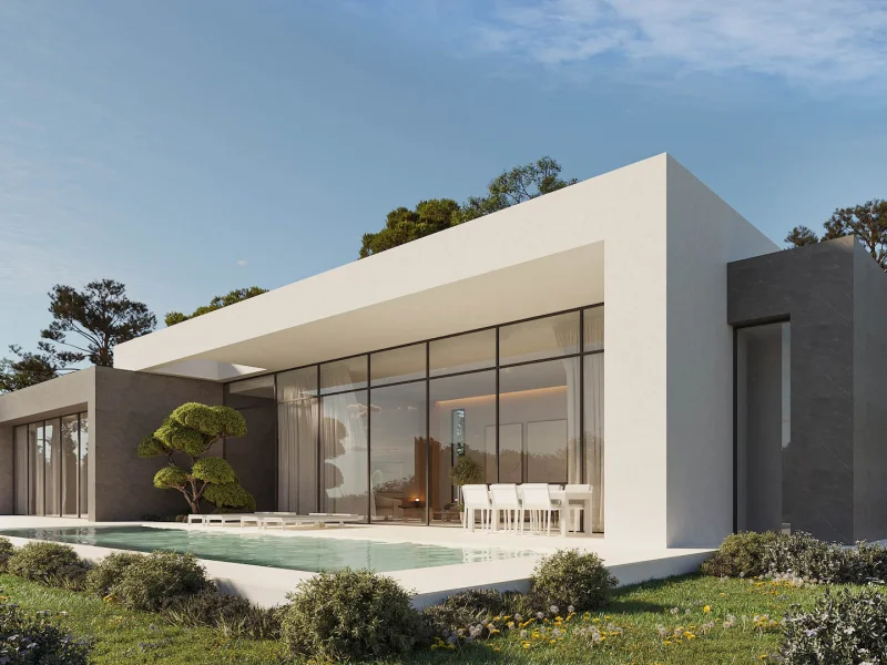 Moderne Neubau-Villa von Pepe Giner in Calpe mit privatem Pool