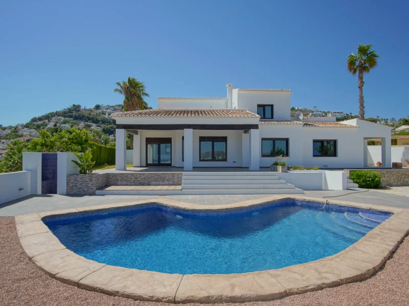 Charmante Villa mit Meerblick in Moraira, La Sabatera
