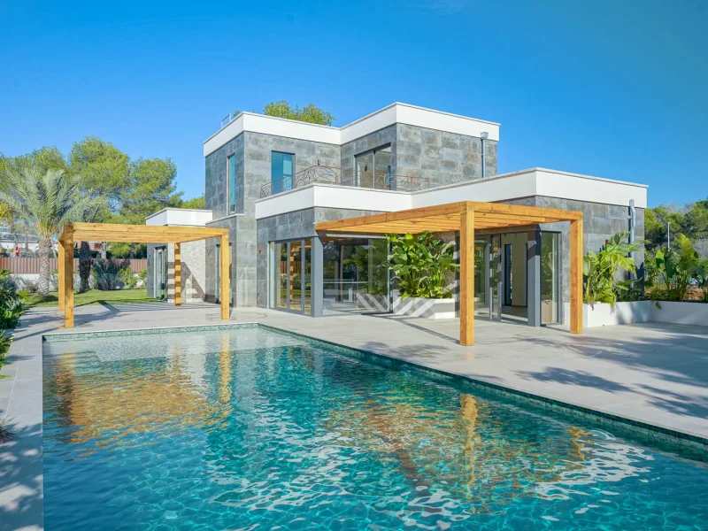 Luxuriöse nachhaltige Villa in La Guardia Park, Jávea mit Pool