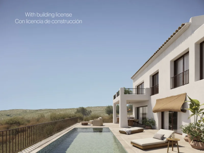 Neubauvilla im Ibiza-Stil in Alcalalí mit privatem Pool