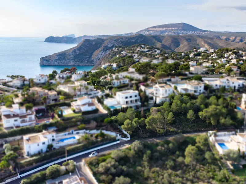 Großzügiges Baugrundstück mit Meerblick in Granadella-Ambolo, Jávea