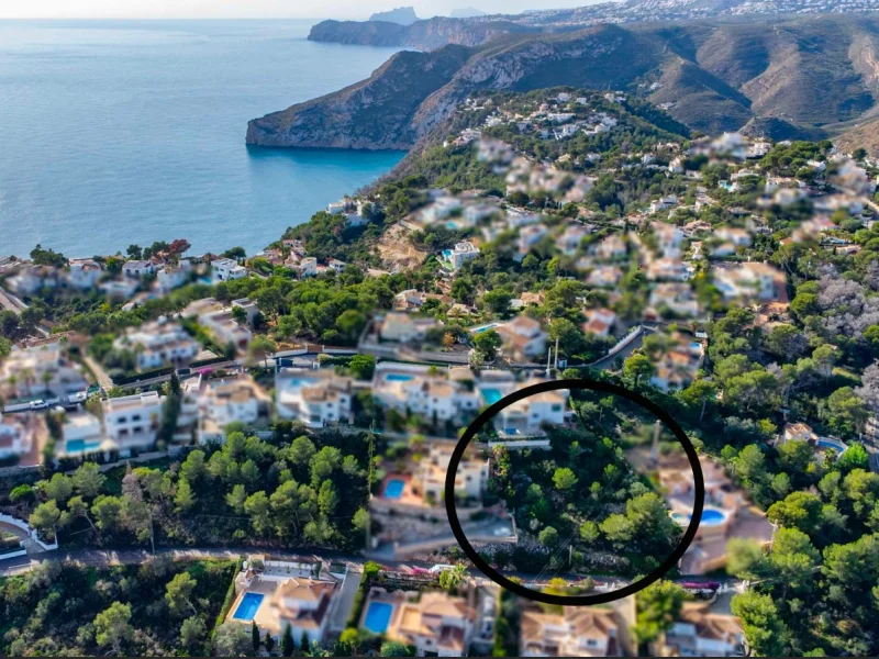 Baugrundstück in Jávea, Granadella-Ambolo mit Meerblick