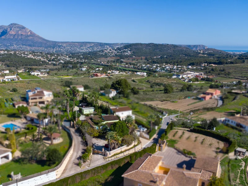 Traditionelle Villa in Benitachell mit Panoramablick auf den Montgó