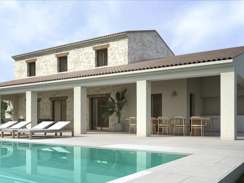 Mediterrane Villa mit privatem Pool in Teulada