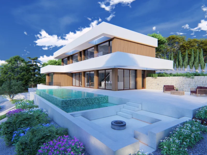Luxusvilla in Galera de Las Palmeras, Altea mit Meerblick