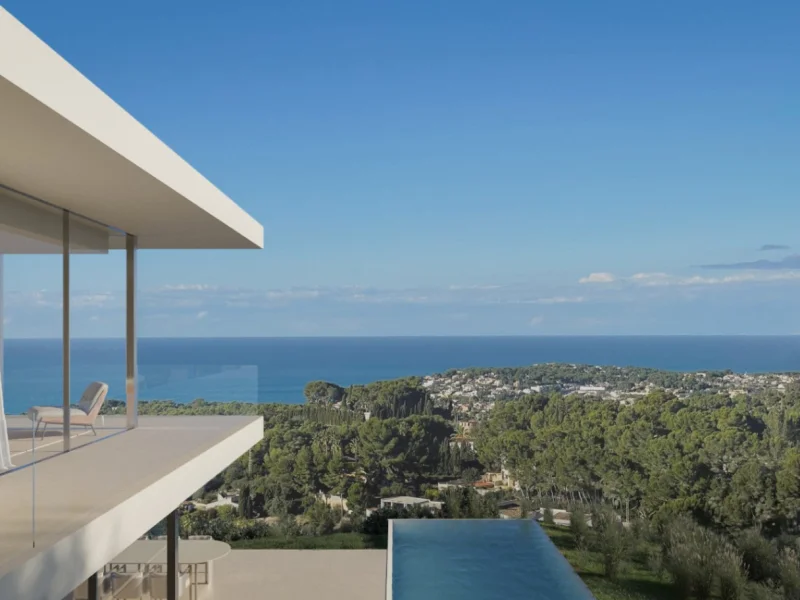 Moderne Luxusvilla mit Panoramameerblick in Benissa
