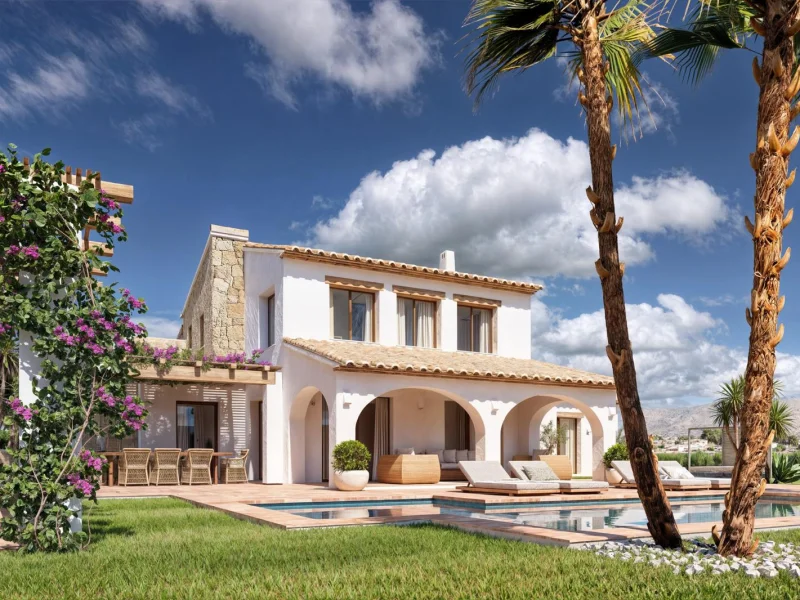 Elegante mediterrane Finca in Teulada mit Meerblick