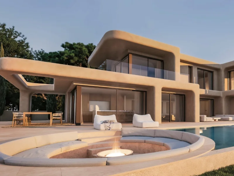 Moderne Luxusvilla in Balcón al Mar, Jávea mit Panoramablick