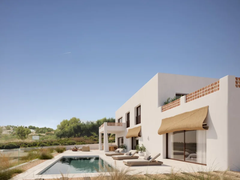 Moderne Villa in Moraira, Benimeit mit privatem Pool