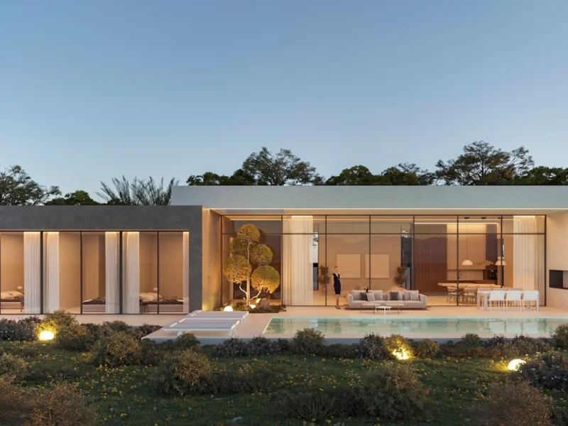 Moderne ebenerdige Villa in Pla Roig, Calpe mit Pool