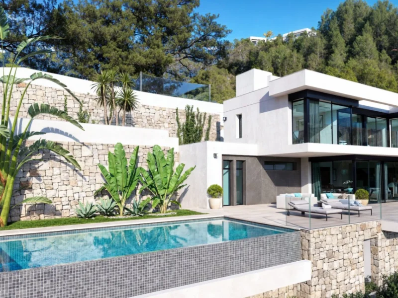 Moderne Villa in Benissa, Raco de Galeno mit Meerblick