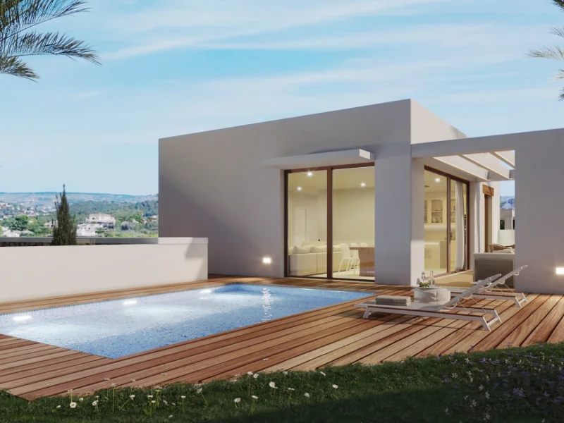 Moderne Villa mit Montgó-Blick in Villas del Vent, Jávea