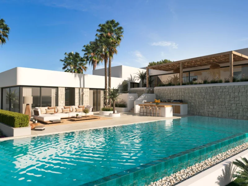Moderne Villa mit drei Schlafzimmern und privatem Pool in Jávea