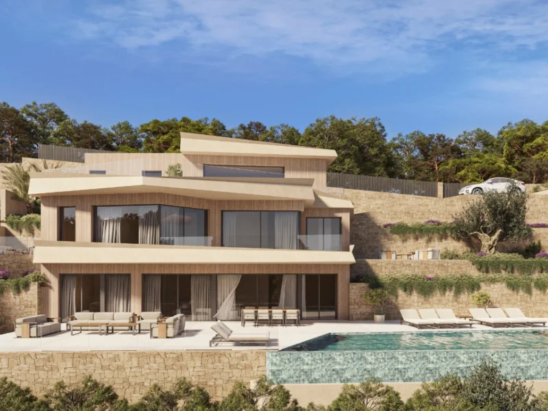 Moderne Neubauvilla mit Meerblick in Benissa