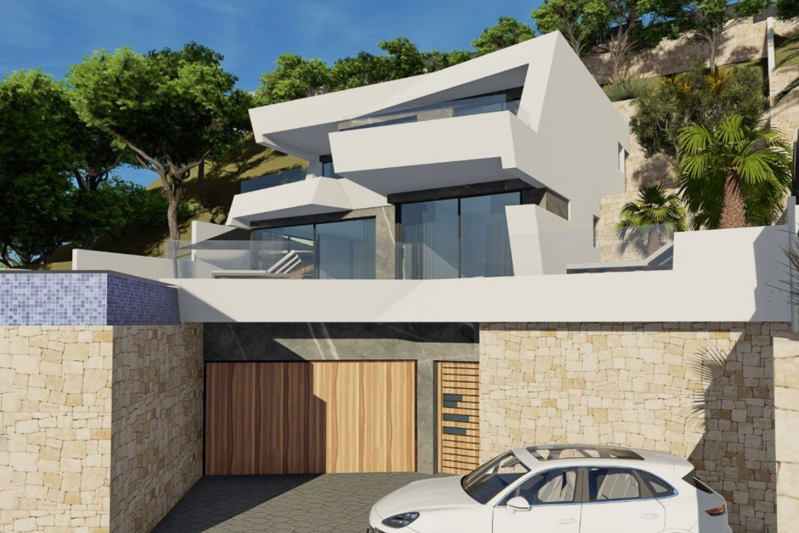 Modernes Villenprojekt mit Meerblick in Calpe