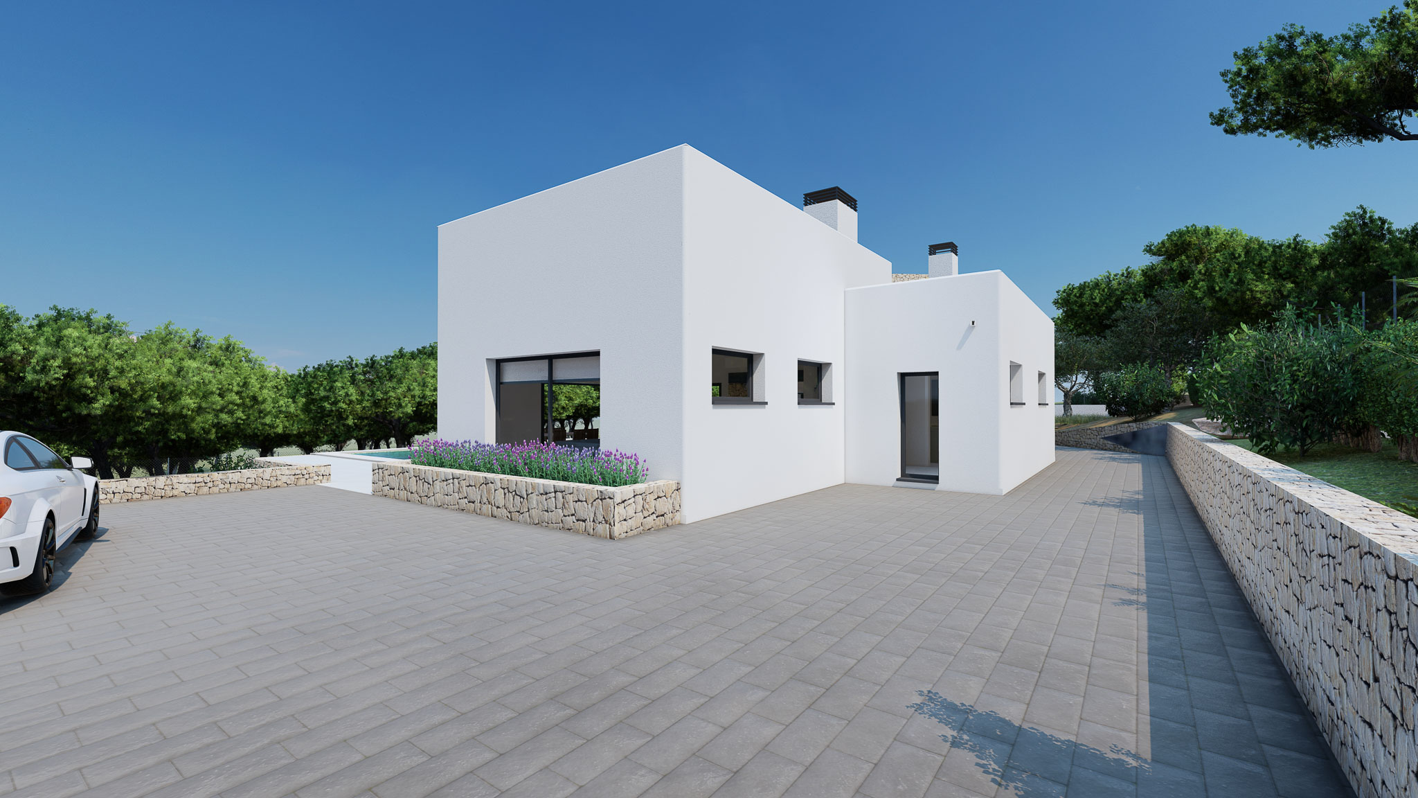 Außenansicht der Villa