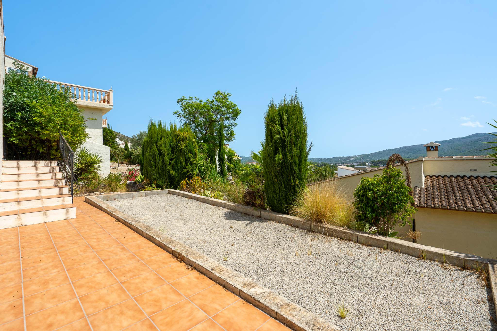Boulebahn im Garten