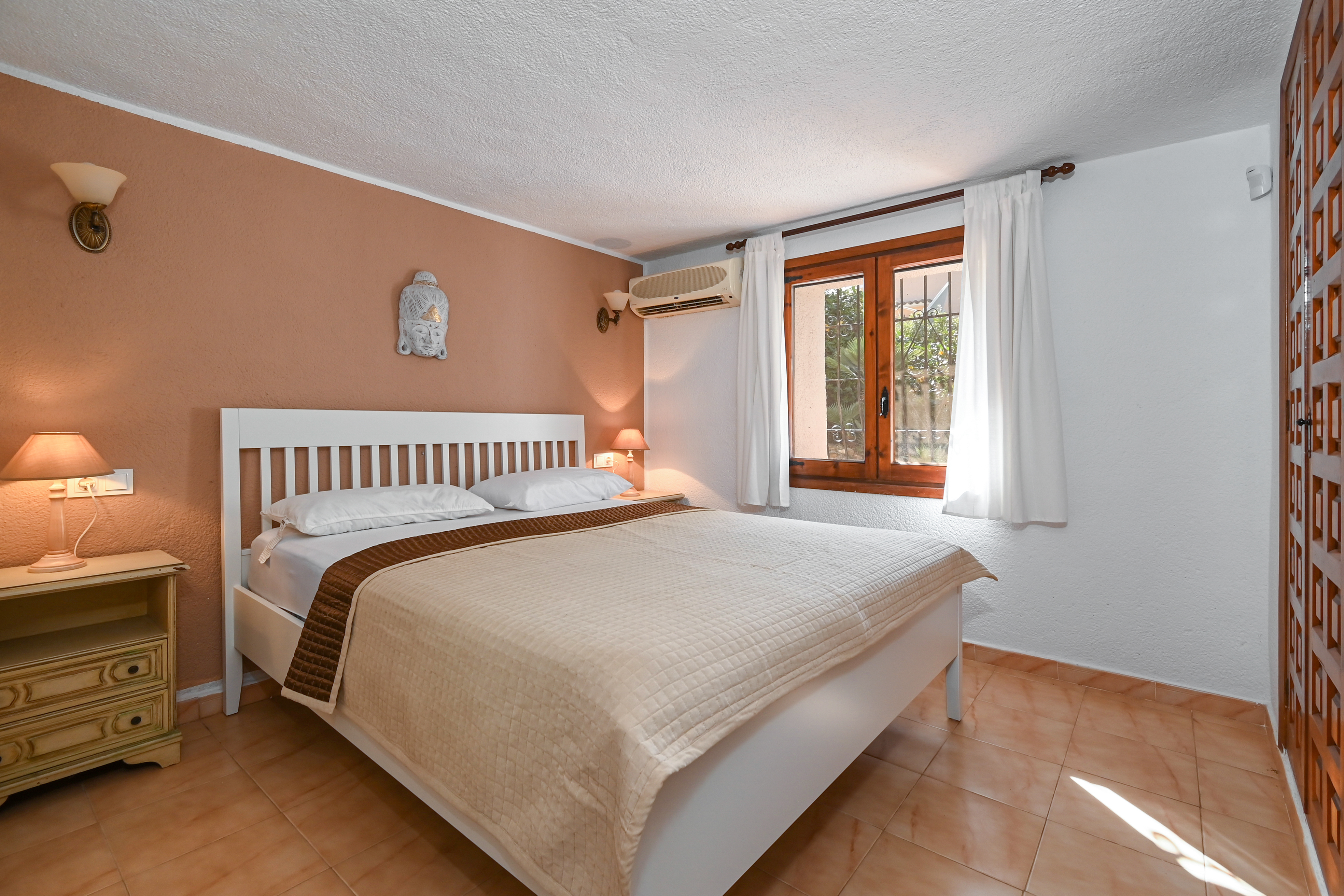 Schlafzimmer der Villa