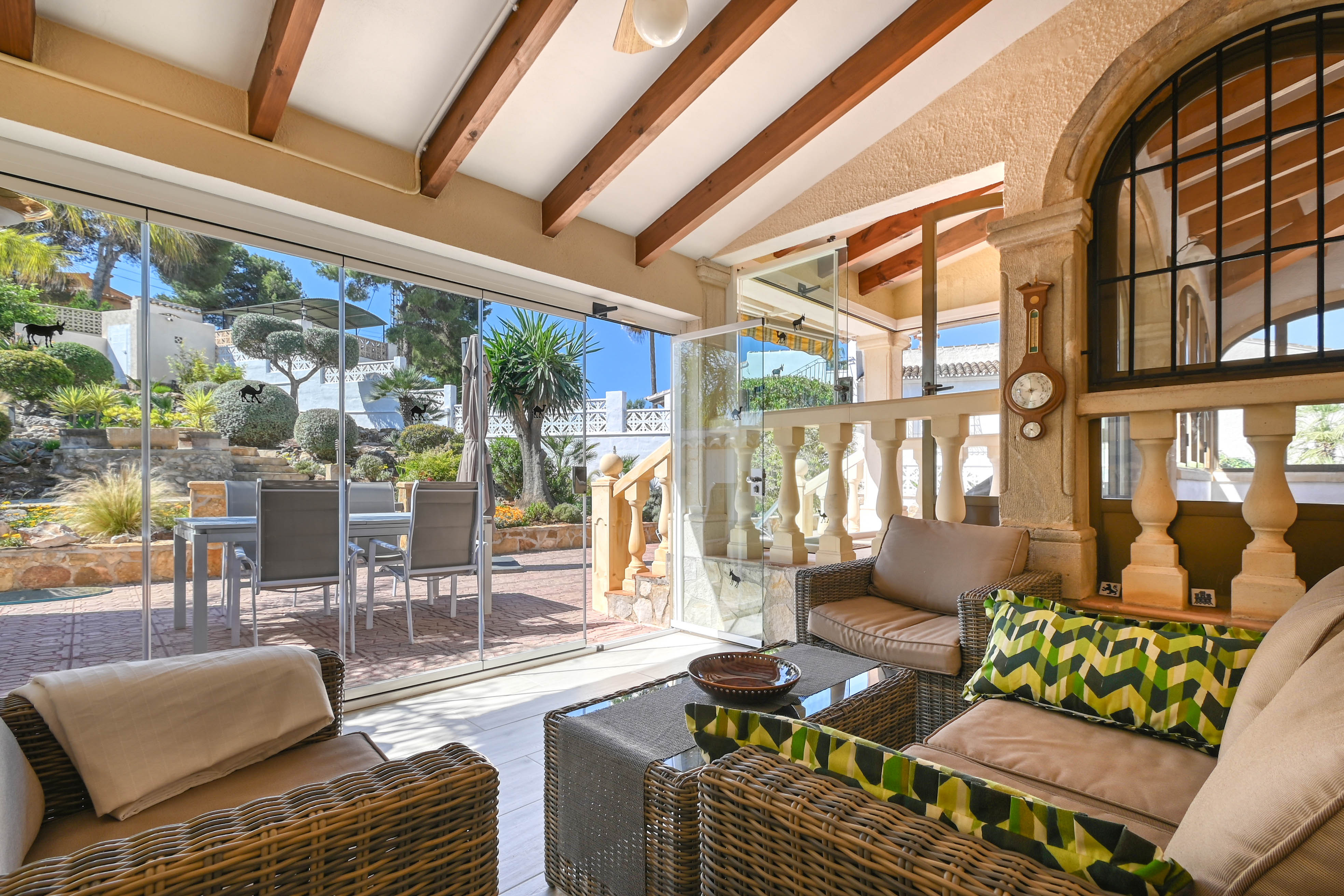 Verglaste Terrasse