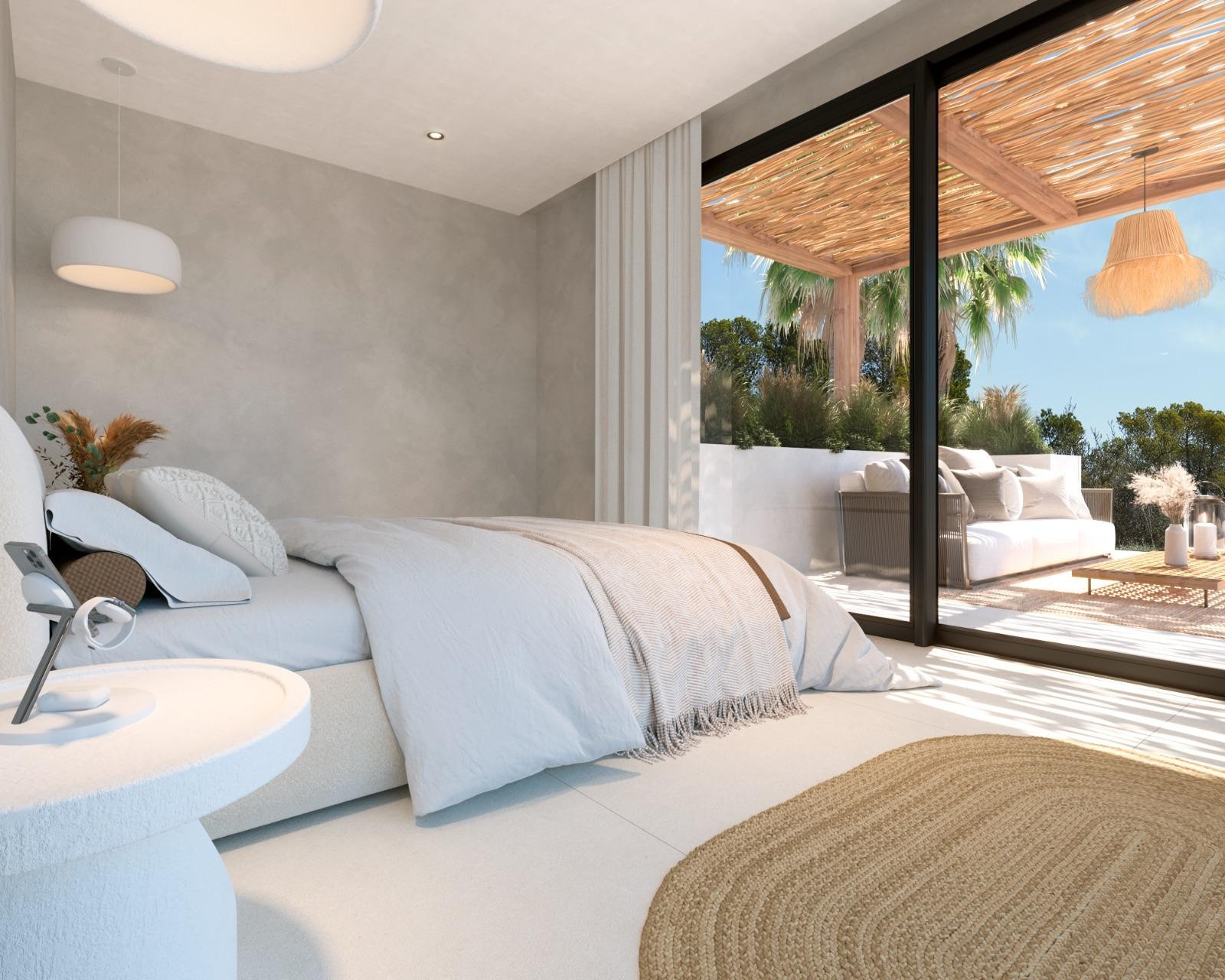 Schlafzimmer mit Terrasse