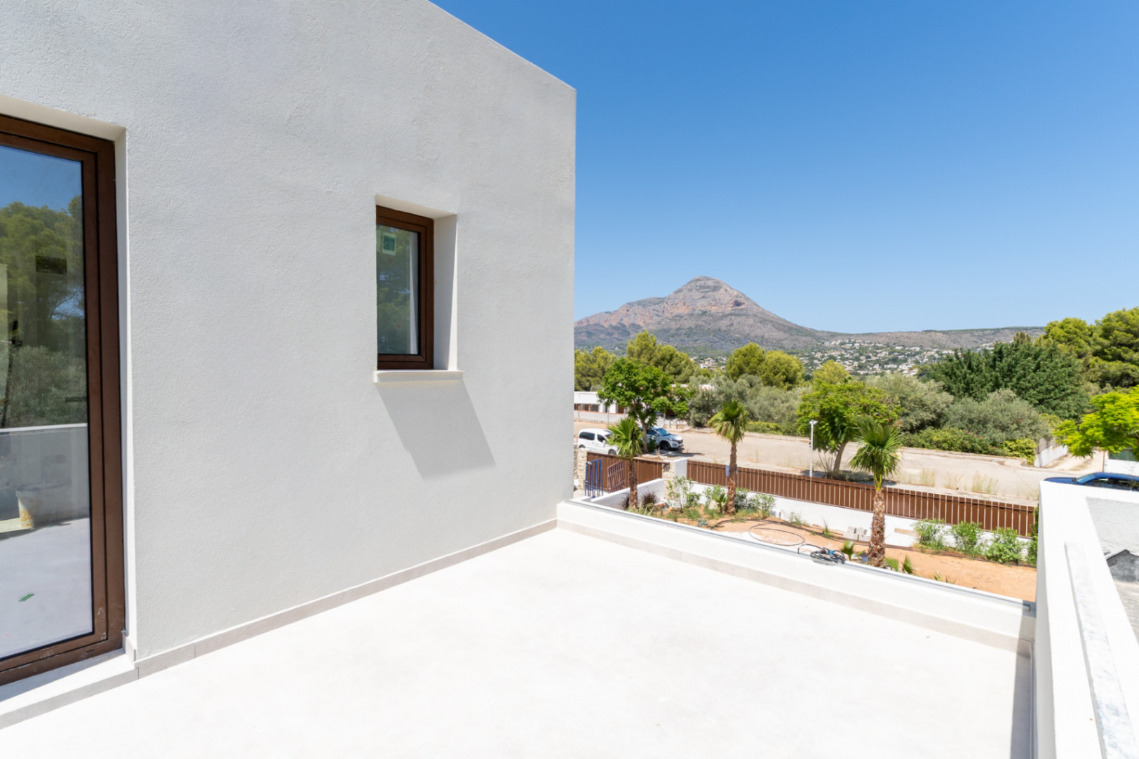 Terrasse mit Bergblick