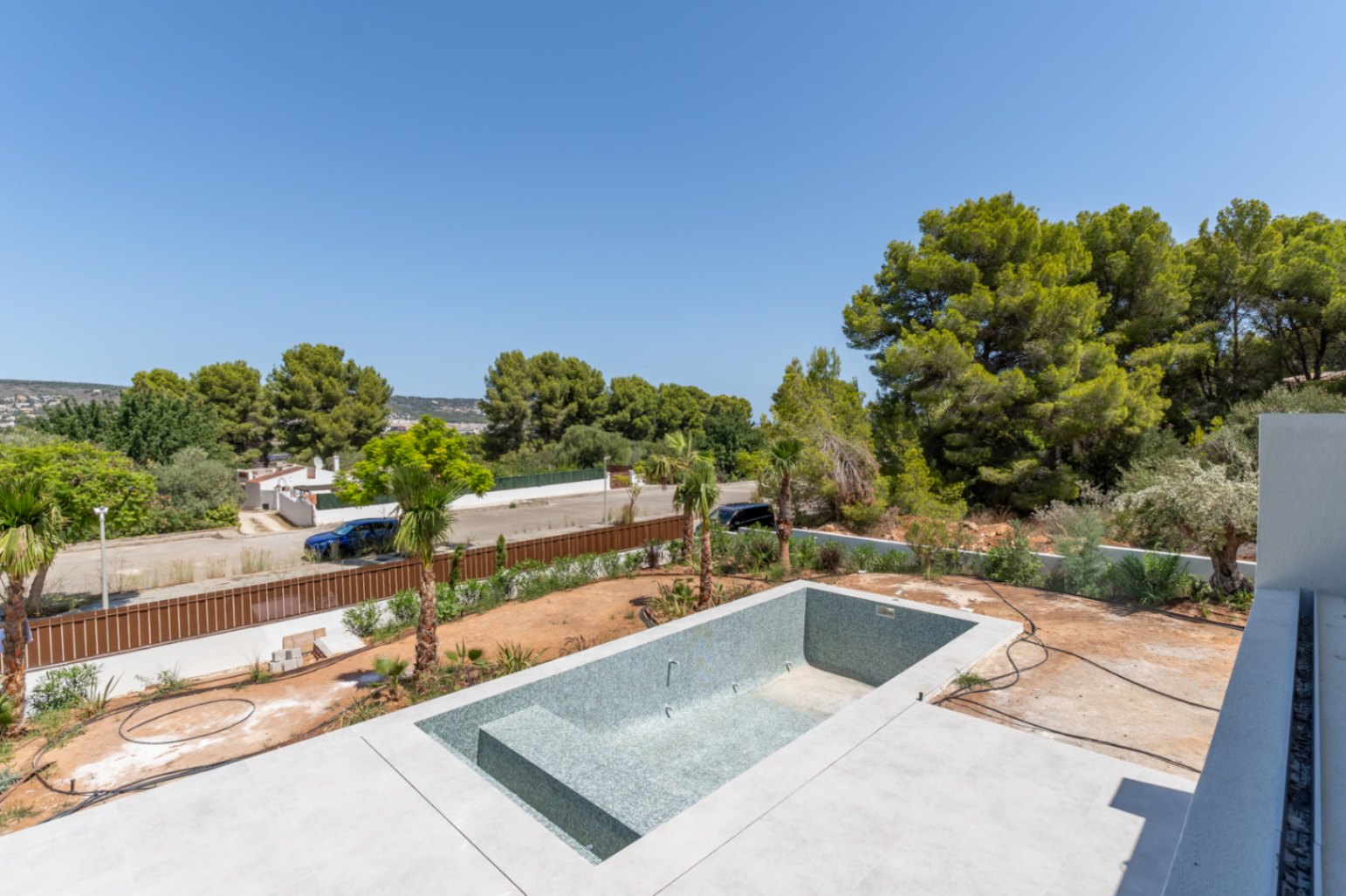 Terrasse und Swimmingpool