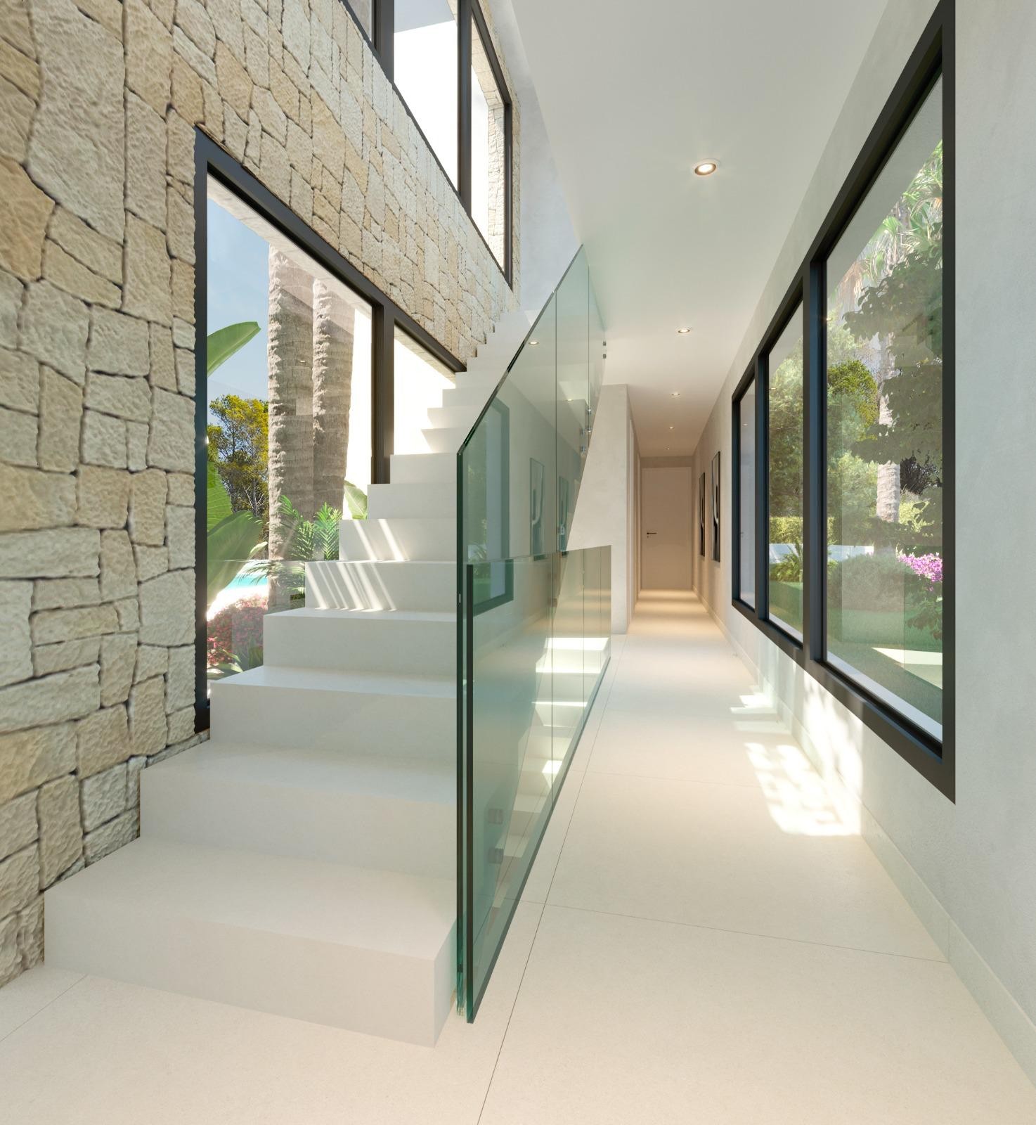 Flur und Treppe
