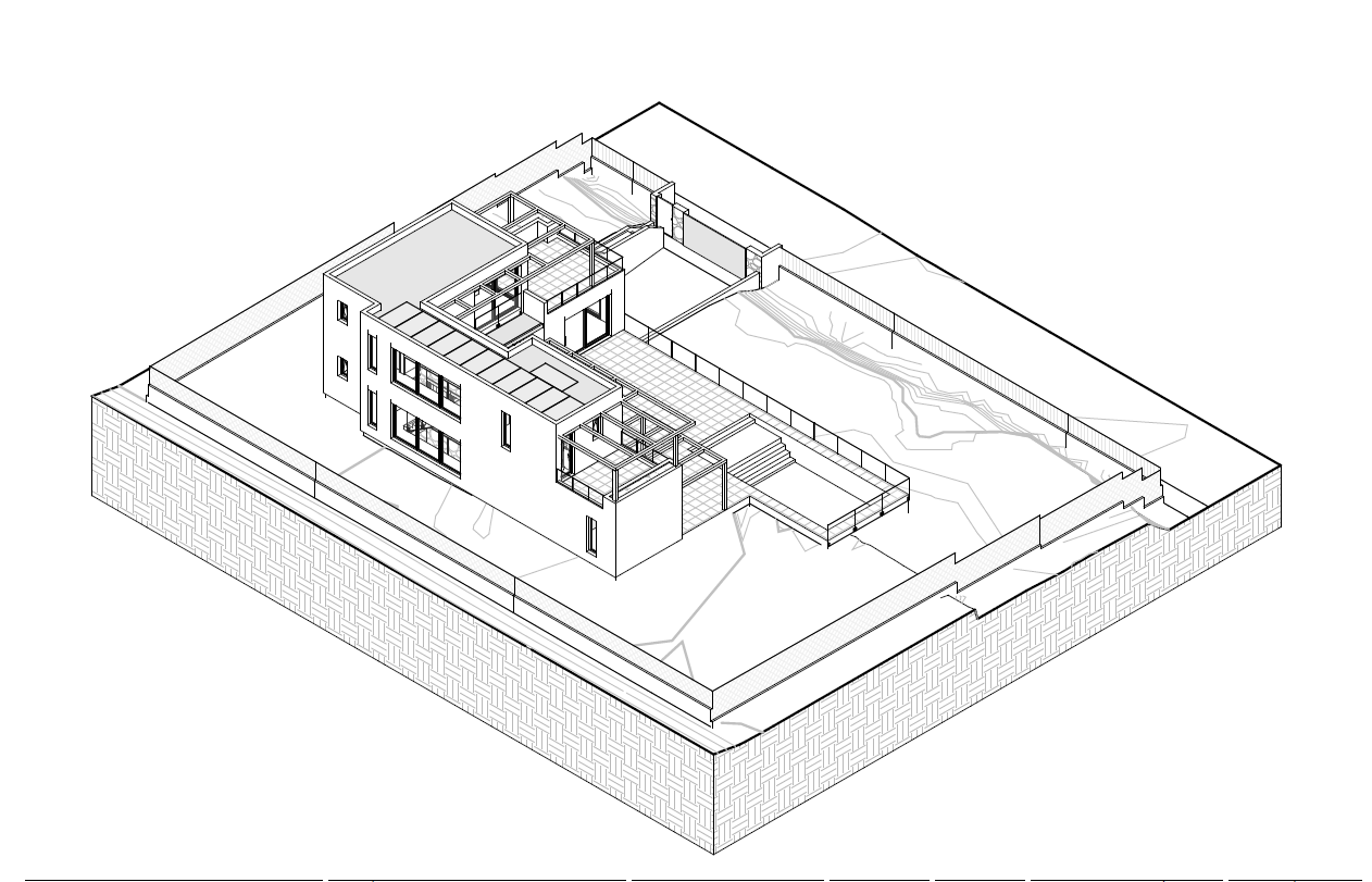 3D-Architekturmodell der Villa