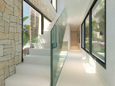 Flur und Treppe