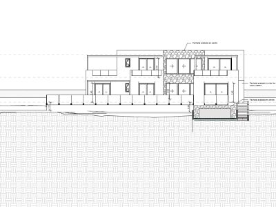 Fassadenansicht Architekturplan