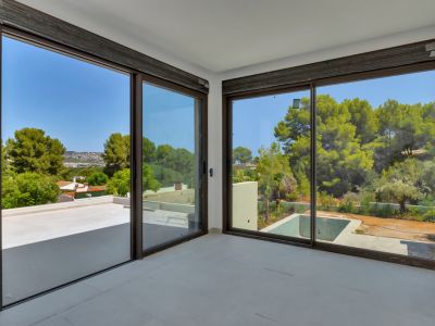 Schlafzimmer mit Terrassenzugang